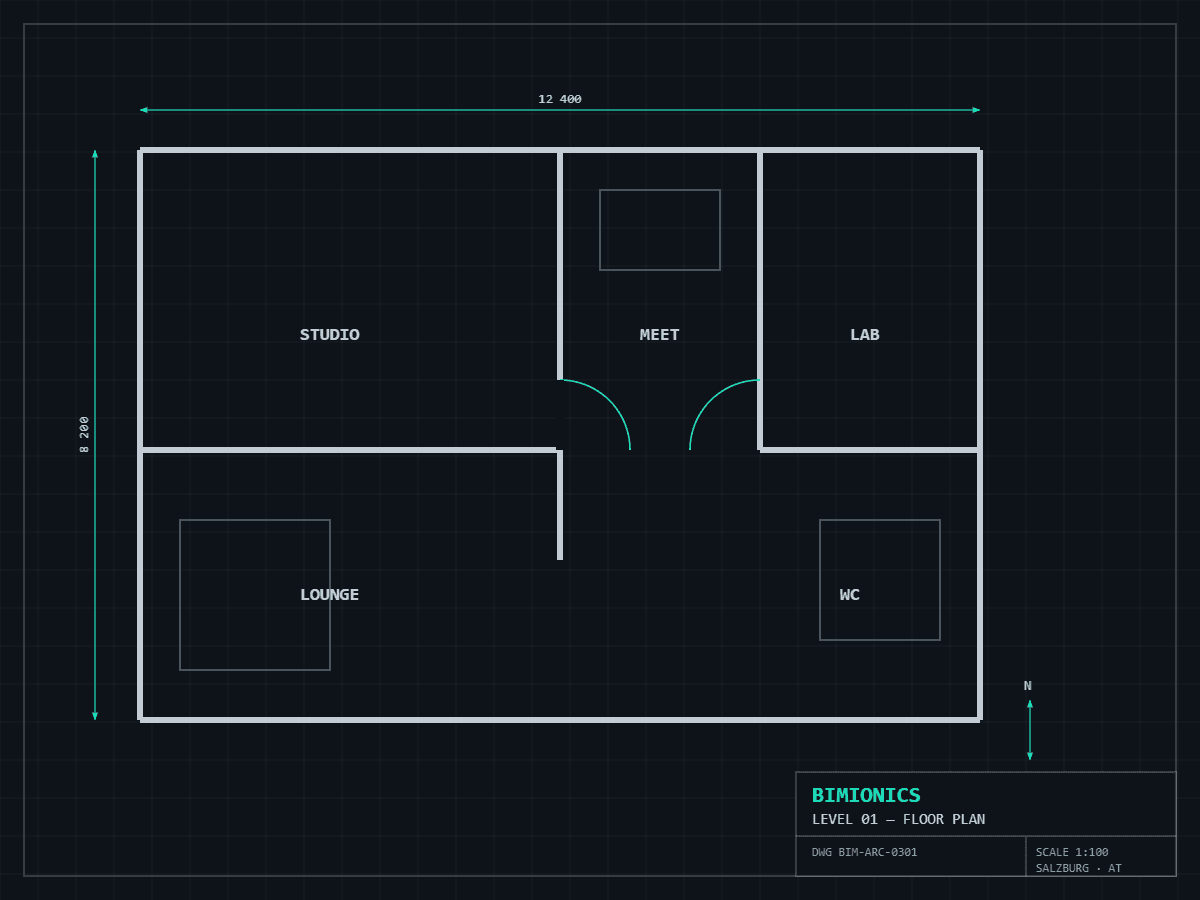 Building information model floor plan